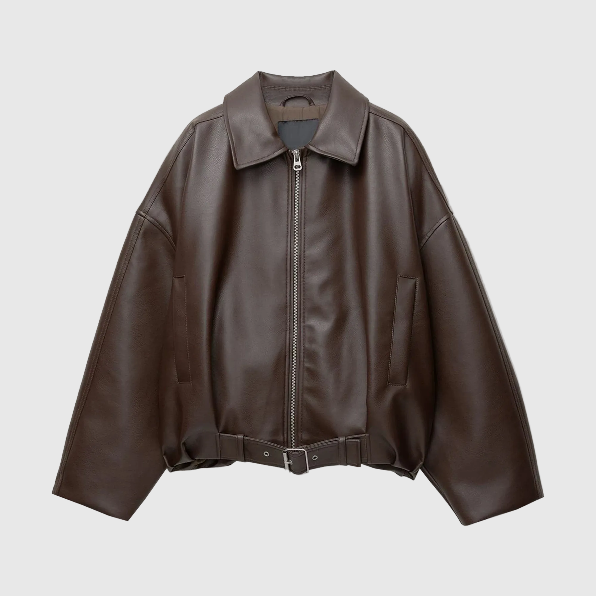 Arlena | Oversized Leather Jacket