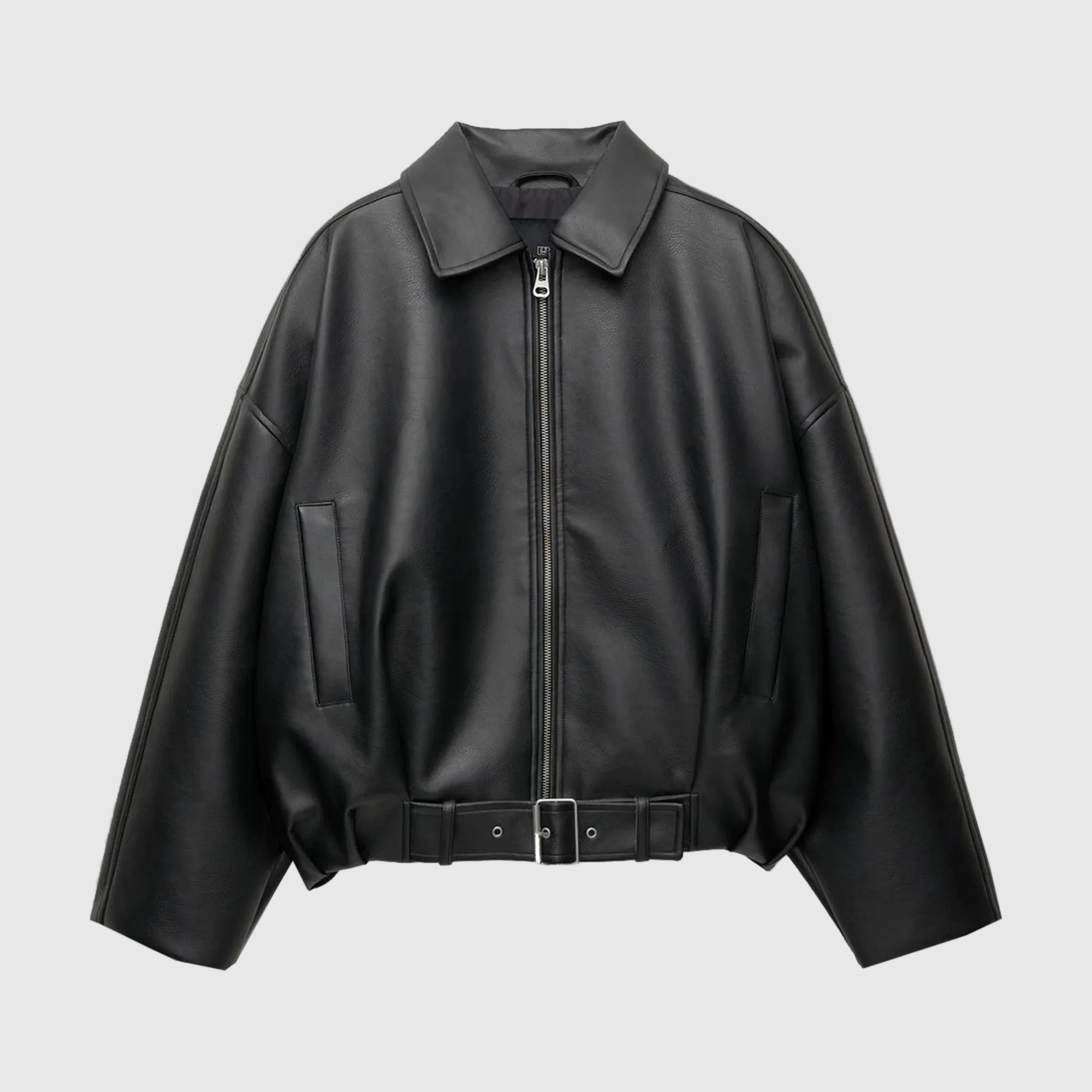 Arlena | Oversized Leather Jacket