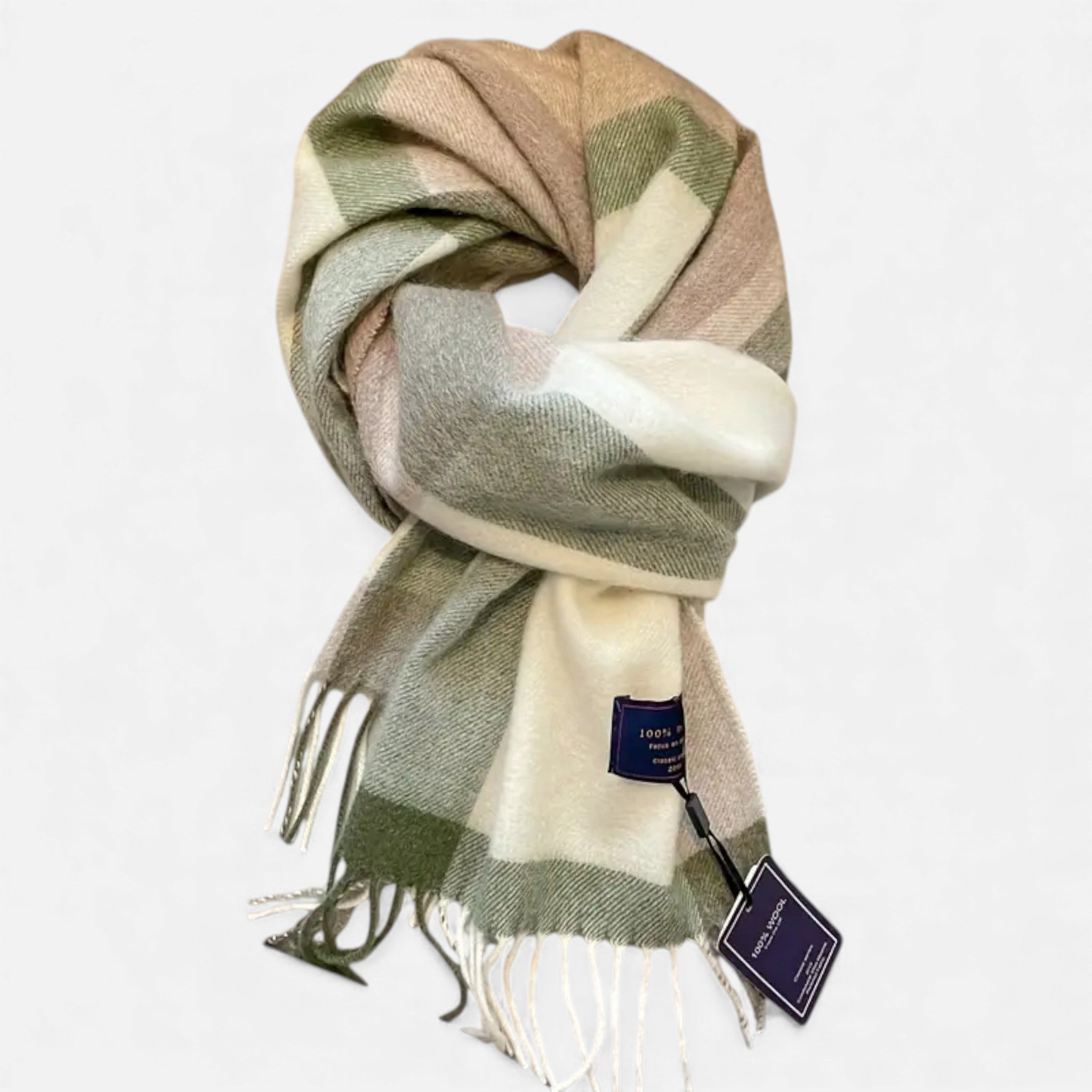 British Classic Wool Scarf – Retro Striped Winter Elegance