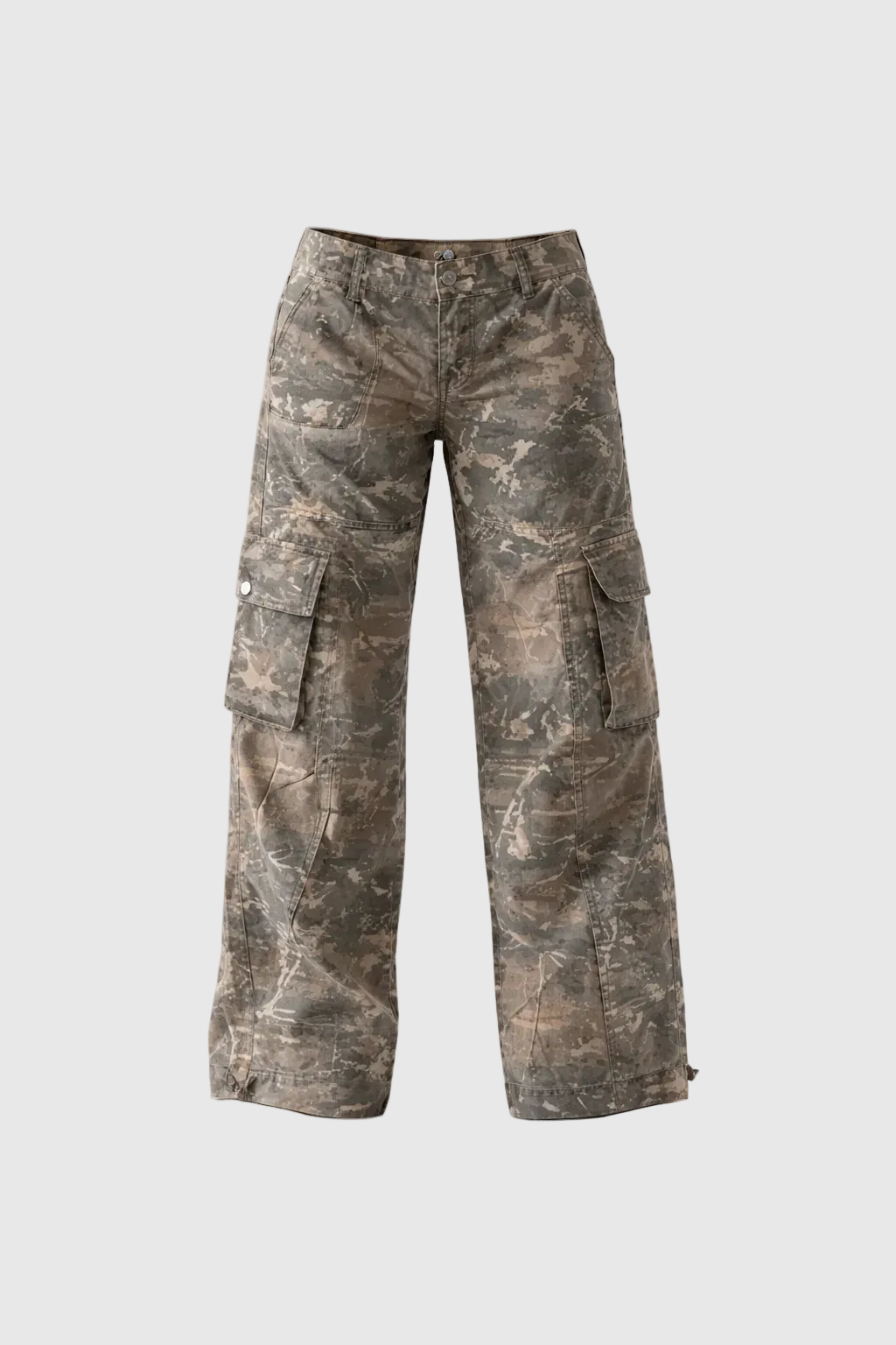 Bethanny Women's Camouflage Cargo Pants | Relaxed Fit Camo Trousers for Women | Streetwear & Casual Everyday Wear