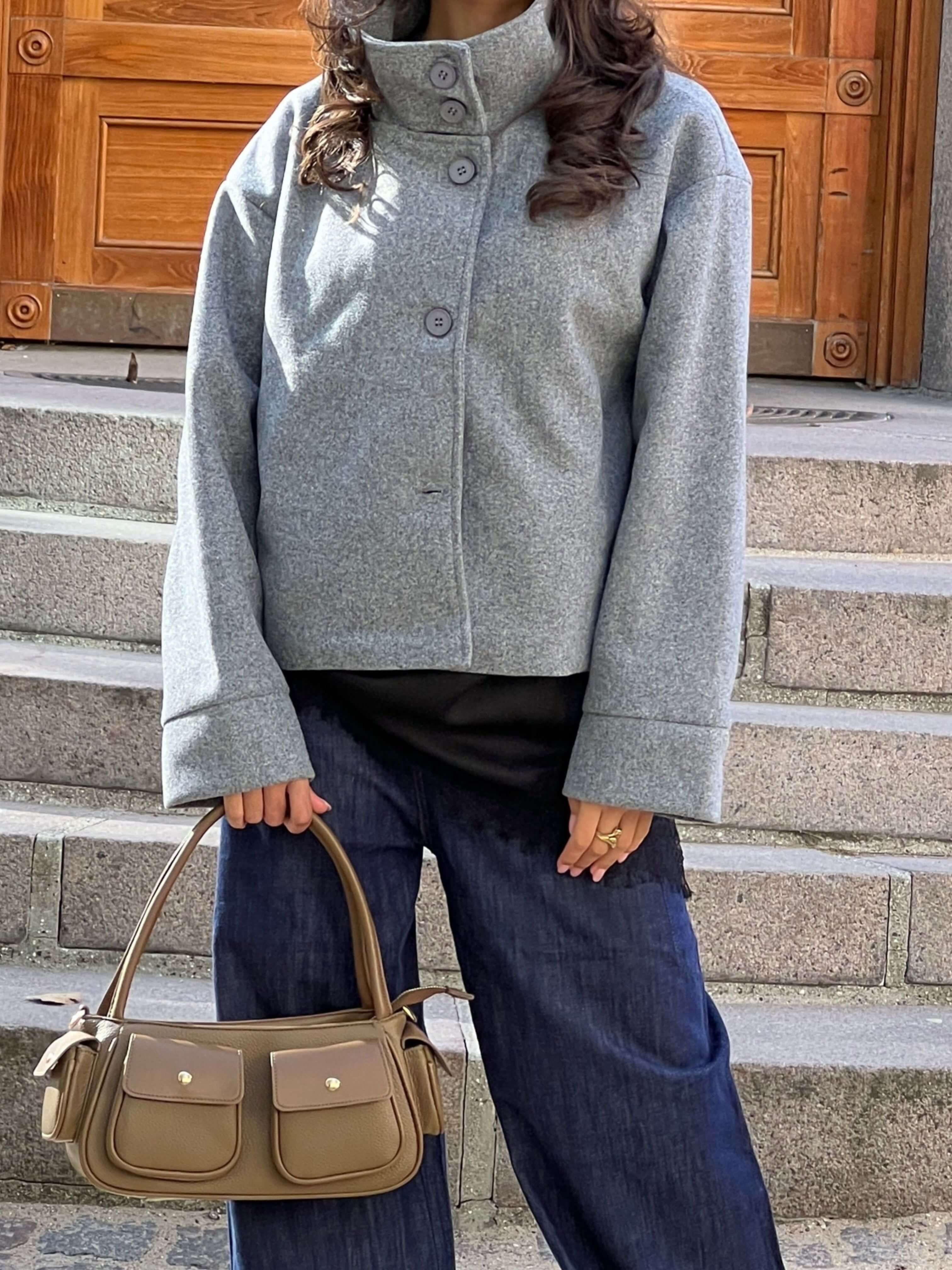 Clea High Neck Jacket