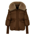 Juniper Women's Brown Puffer Jacket | Warm Lightweight Padded Jacket for Women | Casual Everyday Winter Outerwear